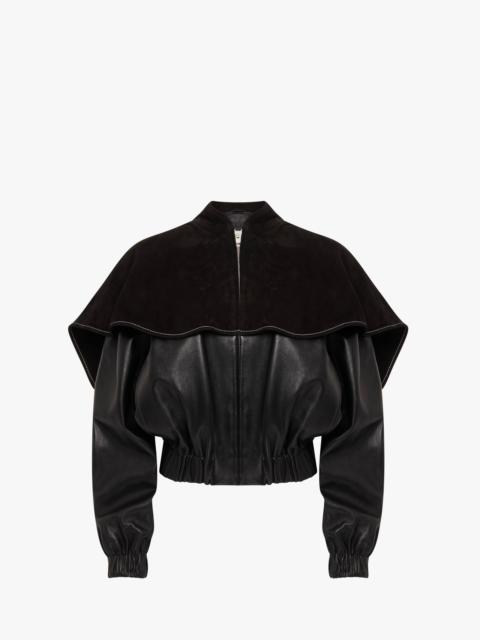 OVERSIZED COLLAR BOMBER JACKET
