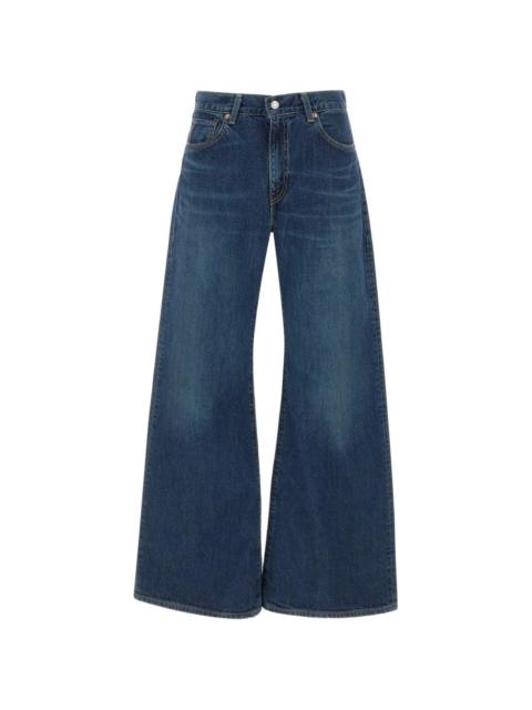 Carve five-pocket flared jeans