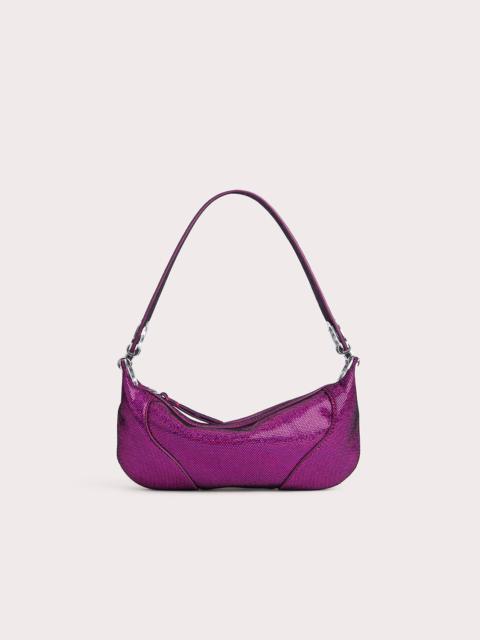 Mini Amira Fuchsia Disco Dot Leather