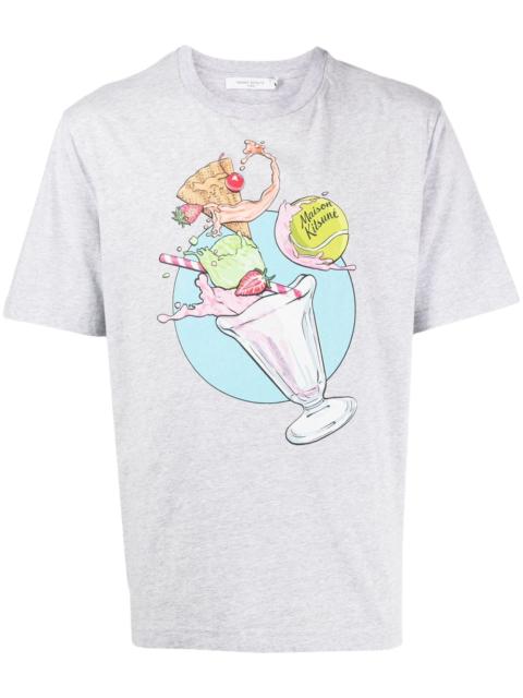 graphic-print cotton T-shirt