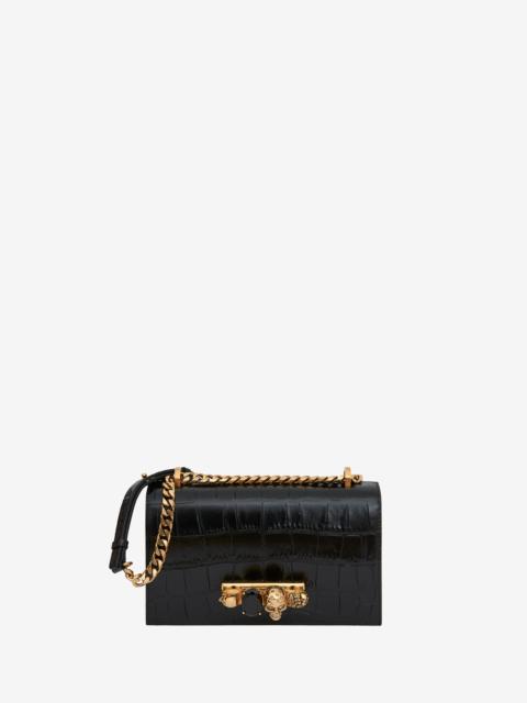 Women's Jewelled Satchel in Black