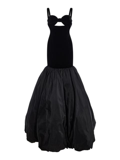 Exclusive Stellise Velvet Maxi Dress black