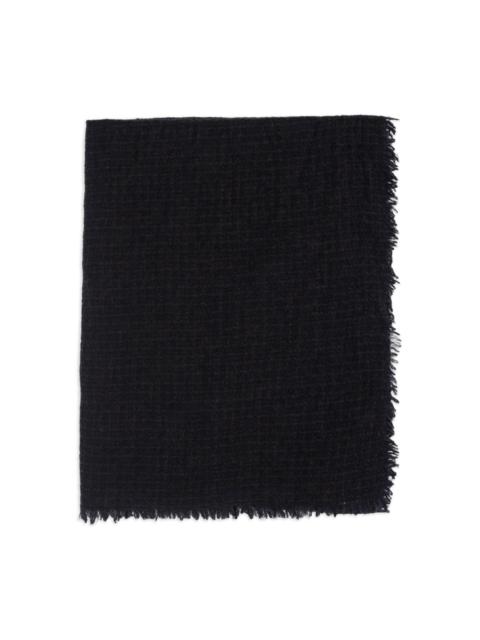 frayed-edge scarf