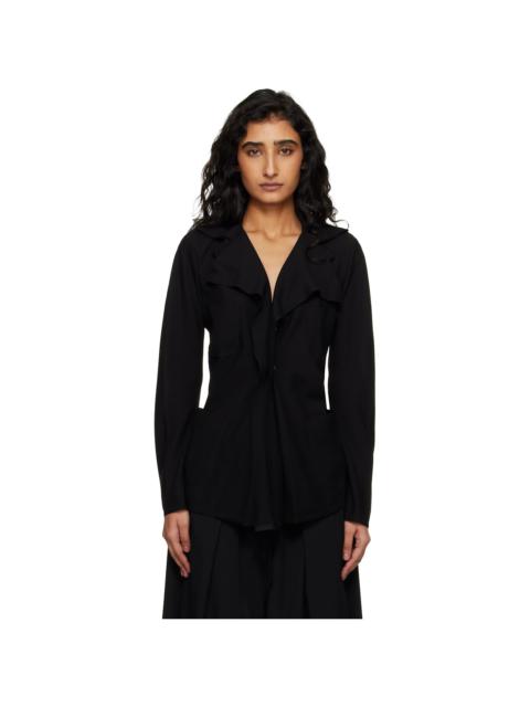 Black Georgette Blazer