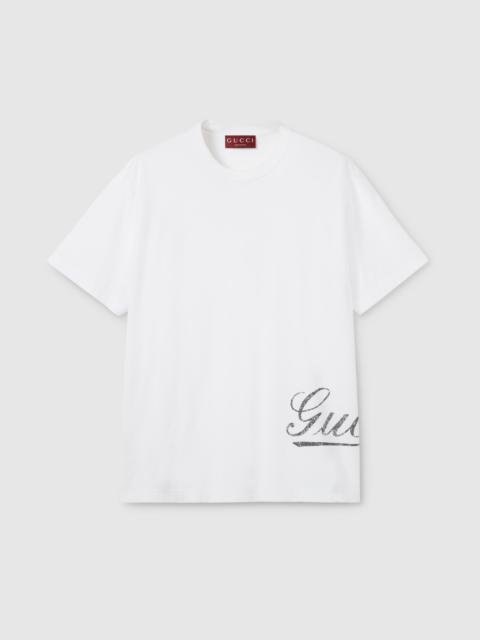 Cotton jersey T-shirt with print