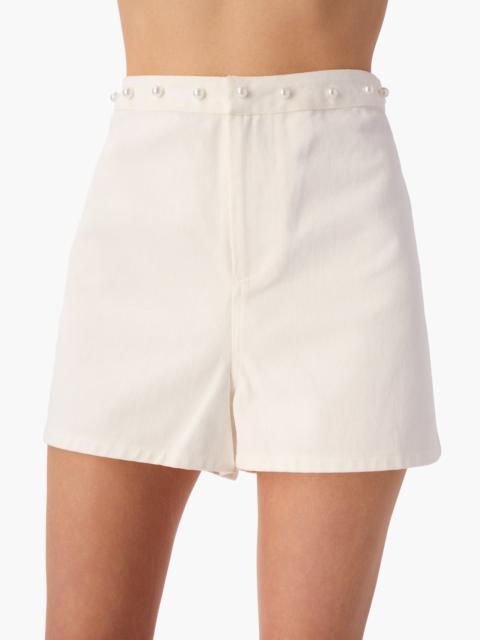 MIHAL BULL DENIM SHORT WHITE
