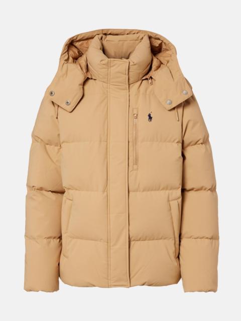 Quilted down jacket