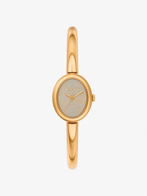 Petite Maude Gold-Tone Bangle Watch