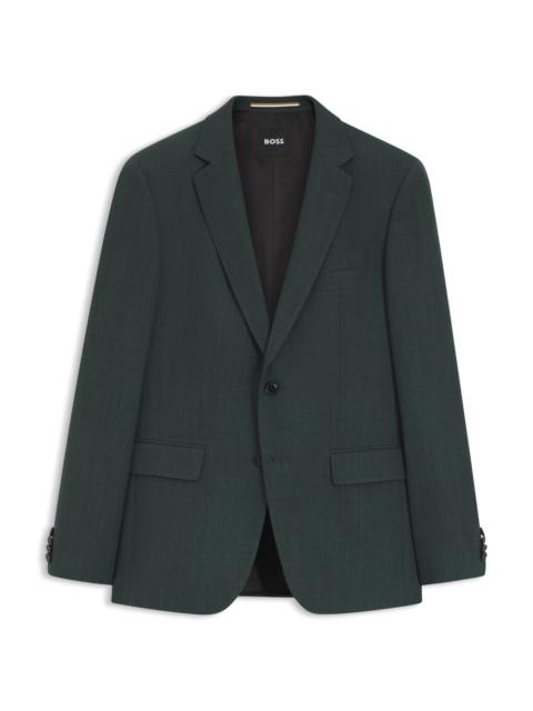 PATTERNED SLIM-FIT JACKET IN STRETCH WOOL