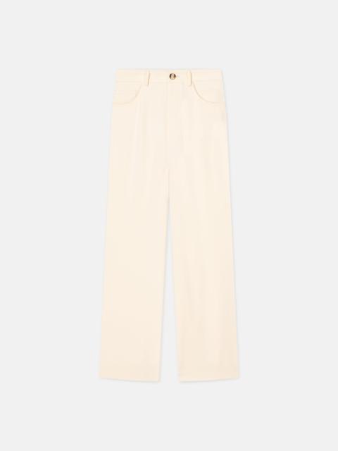 Bouclé-Crepe Baggy Pants