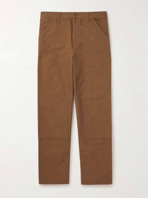Double Knee Straight-Leg Cotton-Canvas Carpenter Trousers