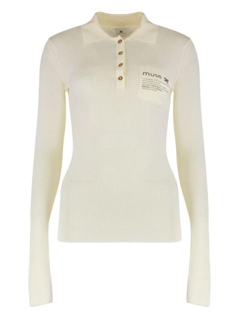 long-sleeve polo shirt