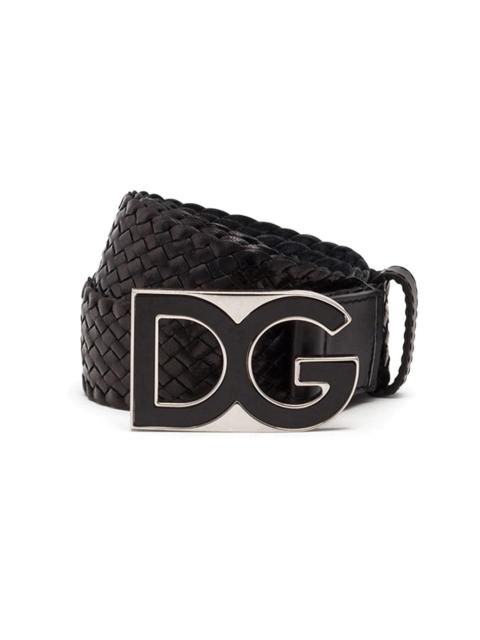 DG buckle interwoven belt