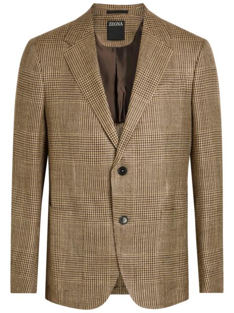 Zegna Houndstooth Woven Blazer