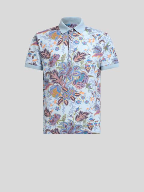 COTTON POLO SHIRT WITH PRINT