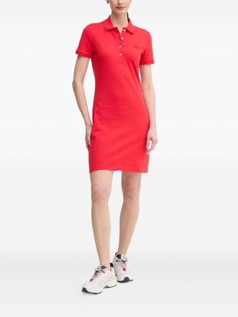 short-sleeve polo mini dress