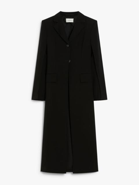 Stretch duster coat in technical viscose - RUNWAY
