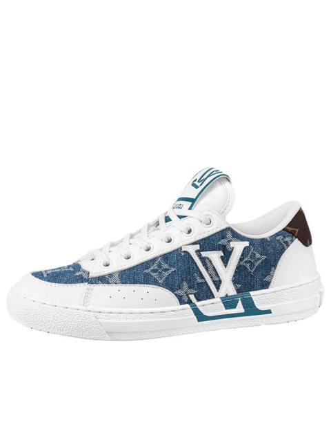 (WMNS) LOUIS VUITTON Charlie Sneakers 'White with Denim Monogram' 1A9S44