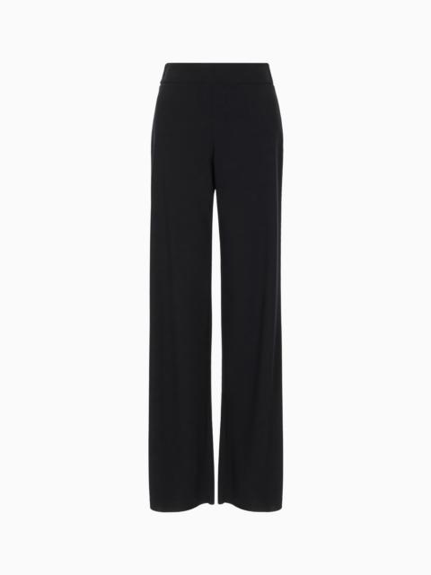 Wool crepe trousers