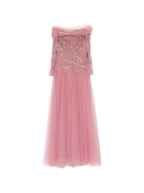 crystal-embellished maxi dress