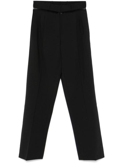 wide-leg tailored trousers