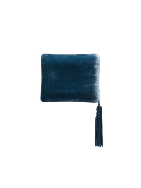 tassel-trimmed velvet jewellery case