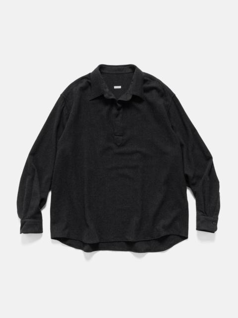 Wool Skipper Shirt Charcoal