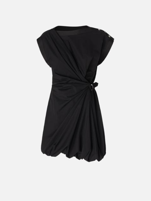 POPLIN DRESS WITH CRISSCROSS