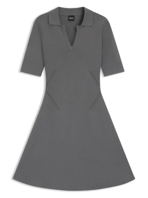 KNITTED DRESS WITH SKIPPER COLLAR