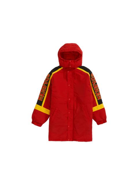 Supreme Sleeve Logo Sideline Parka Red