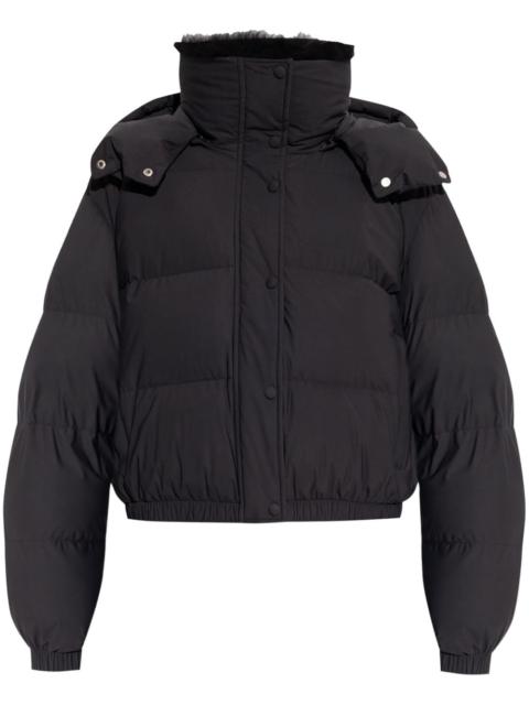 high-neck puffer jacket