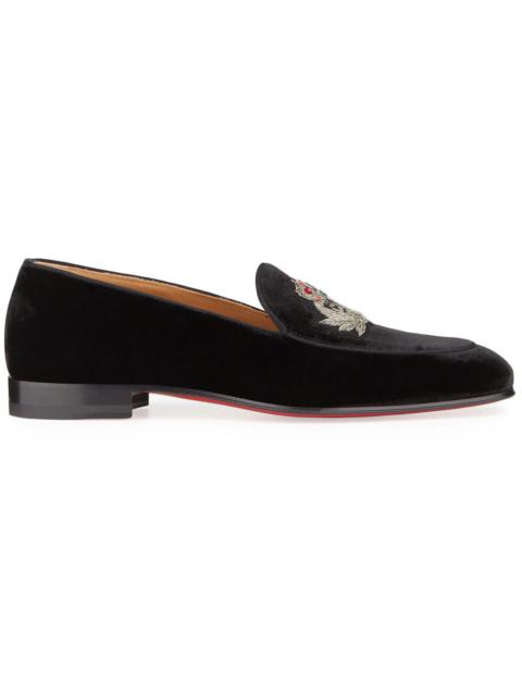 Christian Louboutin Crest On The Nile Flat Black