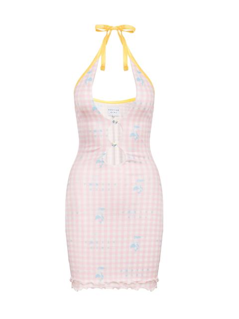 GRETCHEN MINI DRESS PINK GINGHAM