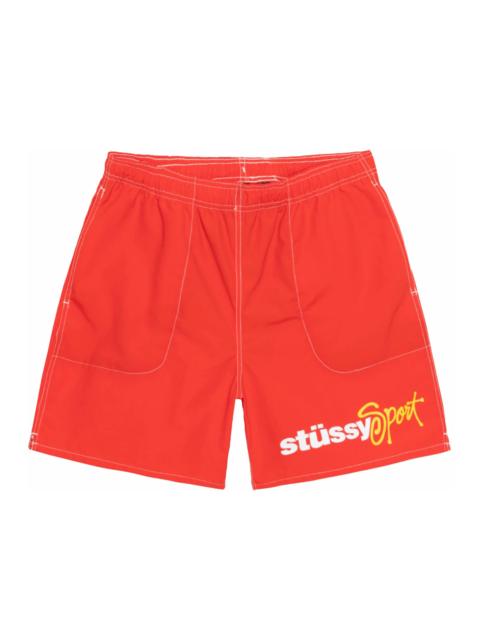 Stussy Sport Water Short Bright Red