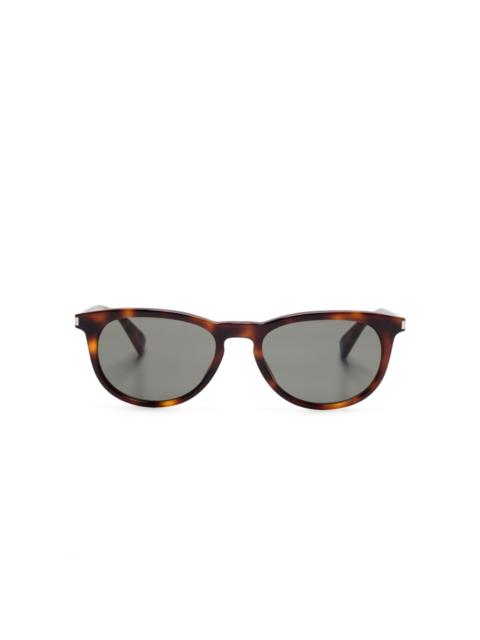 oval-frame sunglasses