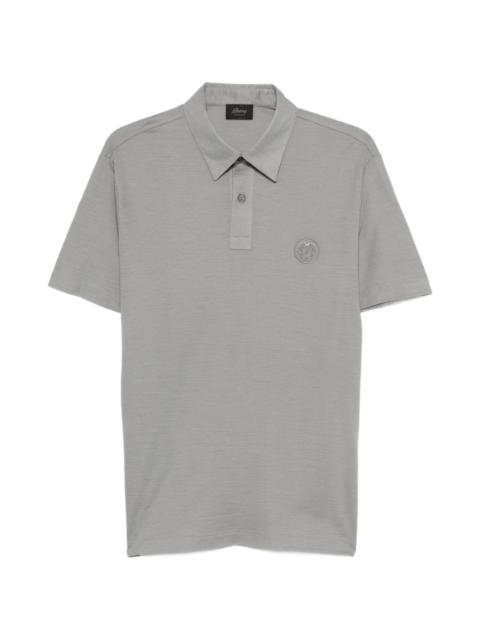 logo-embroidered polo shirt