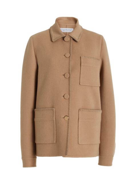 Ulu Chore Jacket in Camel Double-Face Recycled Cashmere