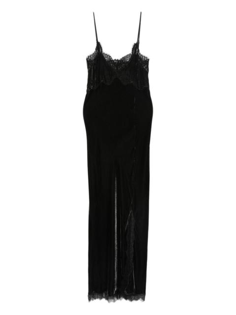 Micke lace-trim slip dress