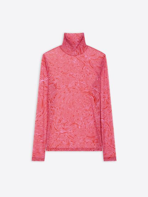 SHEER TURTLENECK TEE