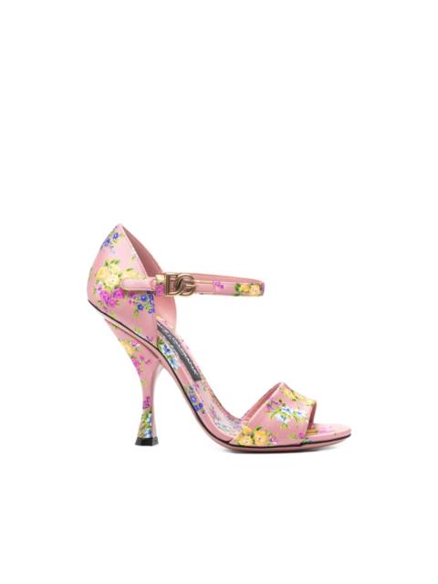 floral buckle sandals