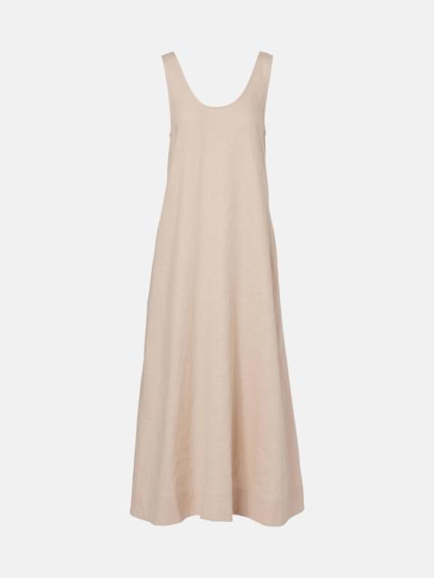 Capri linen maxi dress