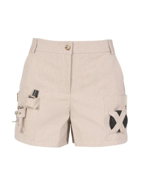 Safari gabardine skirt