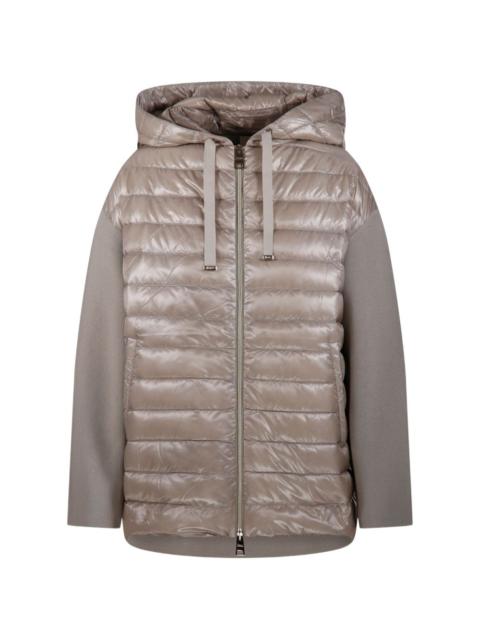 hooded quilted jacket