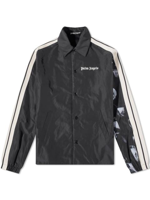 Palm Angels Sleeve Print Track Coaches Jacket
