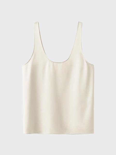 Top Romy Satin Tank  Pearl