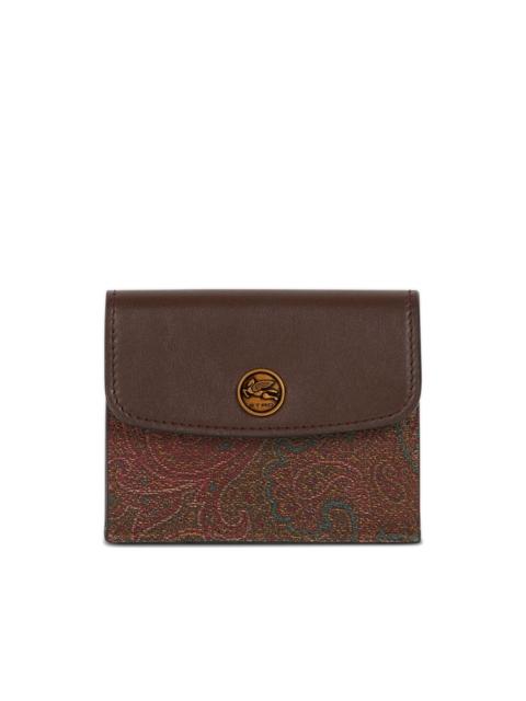 paisley flap cardholder