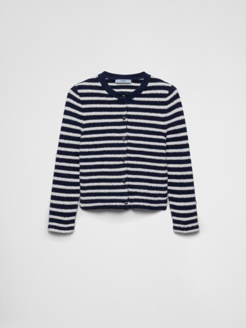 Cotton bouclé cardigan