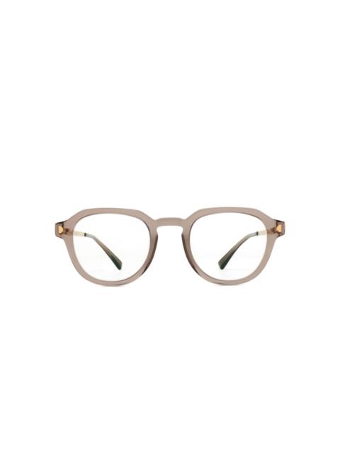 Elbert round-frame clear-lens glasses