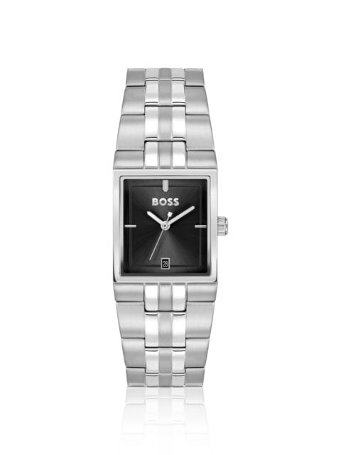 STRIVO STAINLESS-STEEL WATCH WITH STRIPE DETAIL