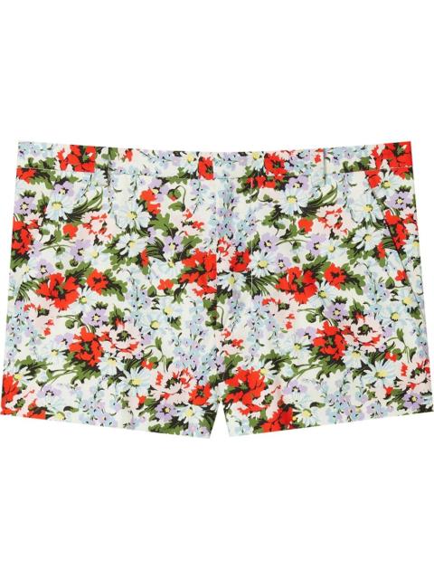 floral-print shorts